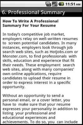 How To Write a CV android App screenshot 0