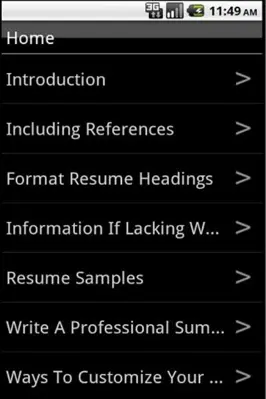 How To Write a CV android App screenshot 2